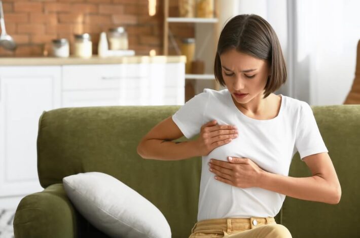 pain on side of breast near armpit